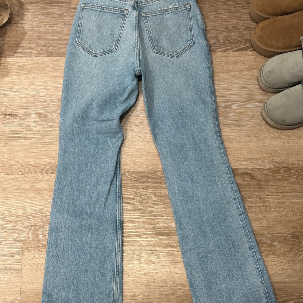 Abercrombie and Fitch straight leg light wash denim jeans